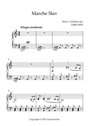 Tchaikovsky - March Slav(With Note name)