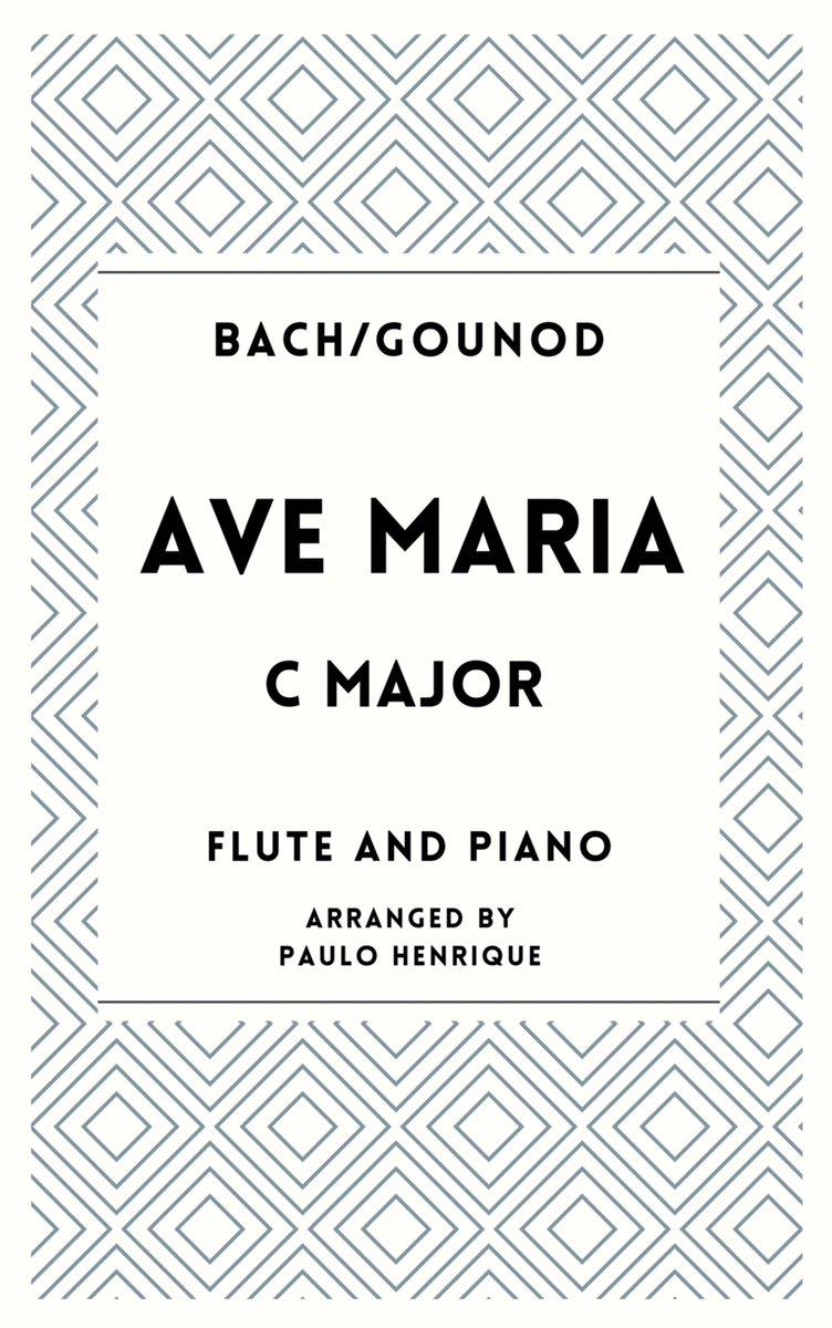 Ave Maria - Flute and Piano - C Major image number null