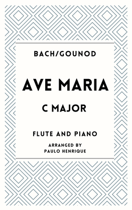 Ave Maria - Flute and Piano - C Major