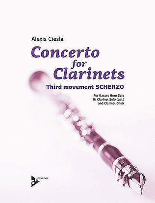 Book cover for Concerto for Clarinets, Third Movement -- Scherzo