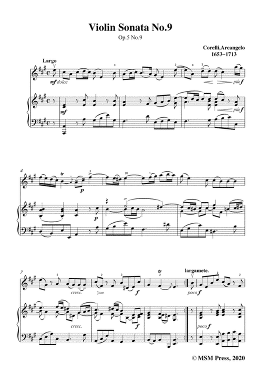 Corelli-Violin Sonata No.9 in A Major,Op.5 No.9,for Vioin&Piano image number null