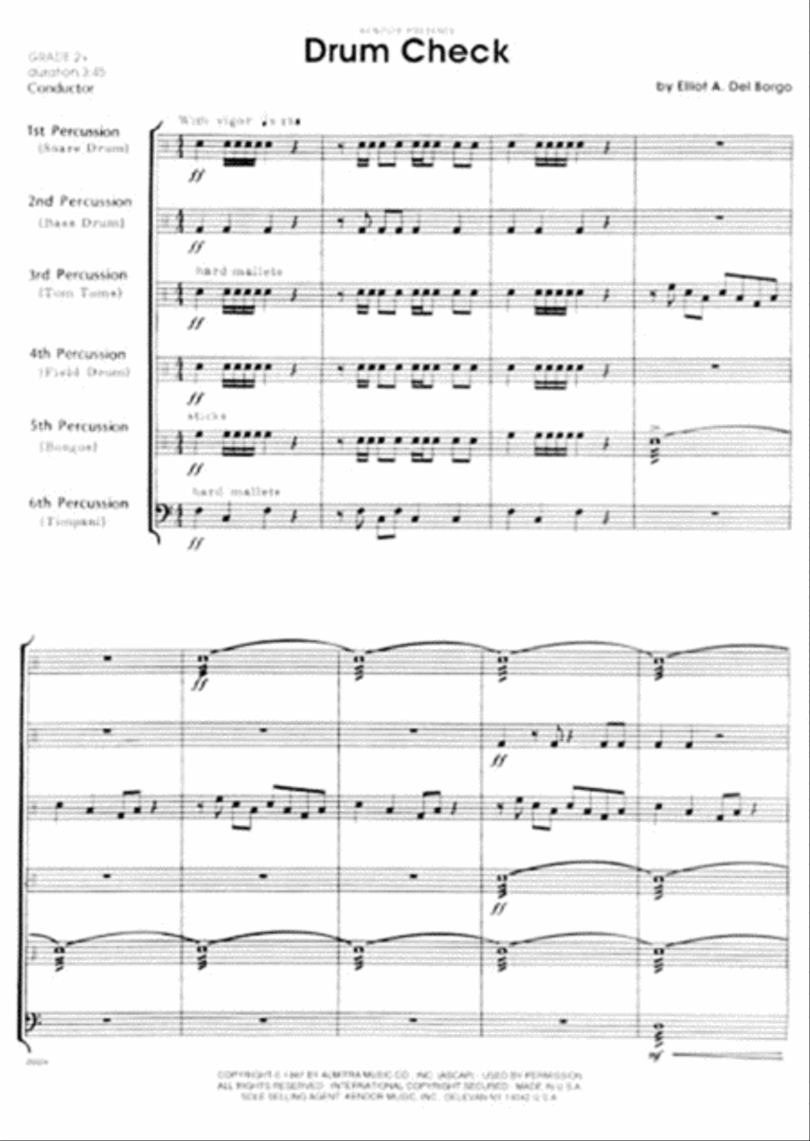 Drum Check Drum Check Chamber Music scores gallery preview page 2