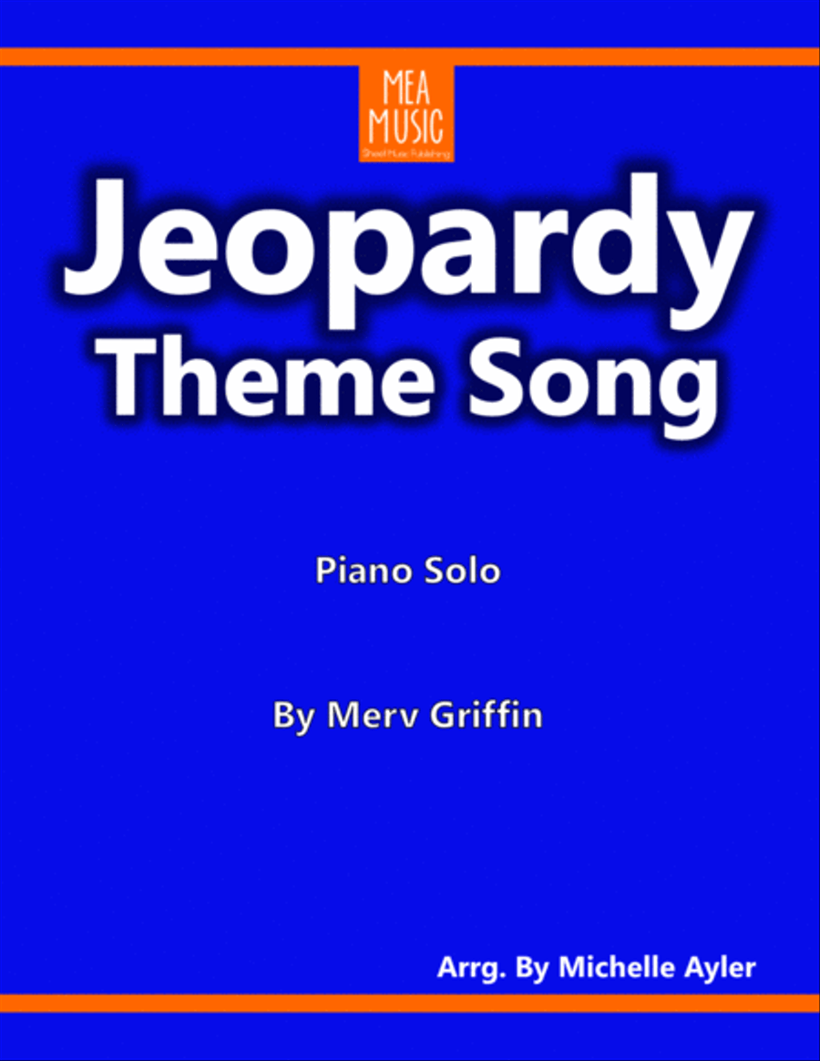 Jeopardy Theme Piano Solo scores gallery preview page 1