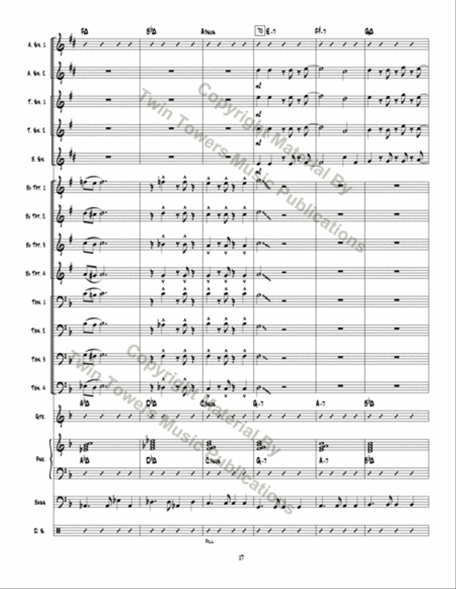 Man Ain't Said My Name Jazz Ensemble scores gallery preview page 18