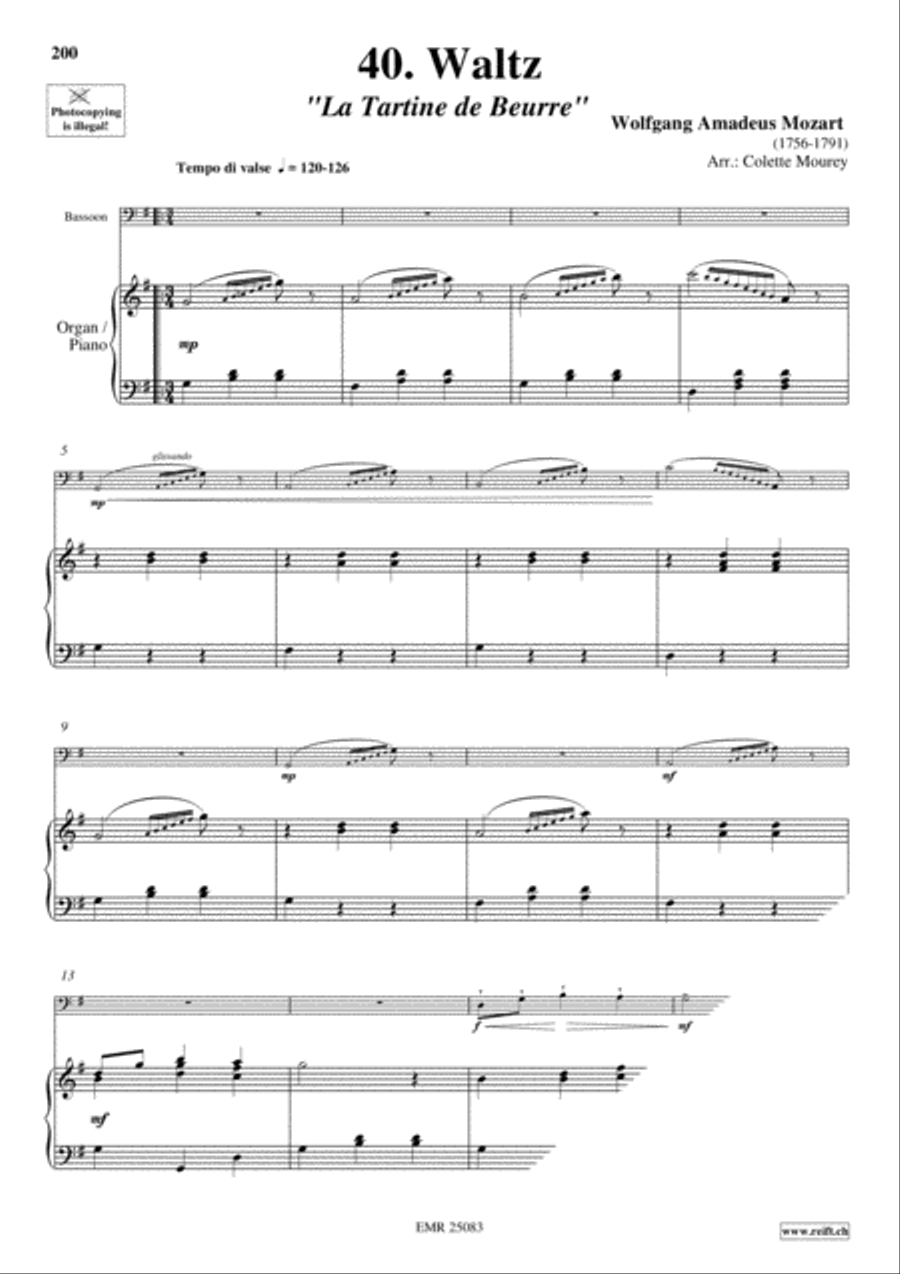 40 Greatest Classic Hits Vol. 4 Bassoon Solo scores gallery preview page 12