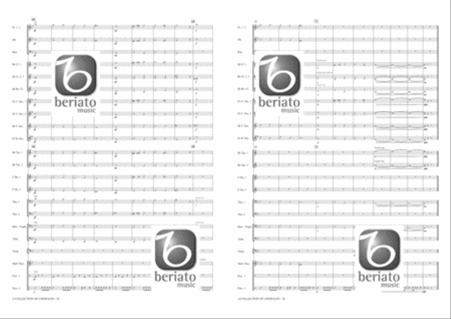 A Collection of Chorales Concert Band scores gallery preview page 14