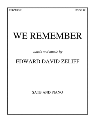 Book cover for We Remember