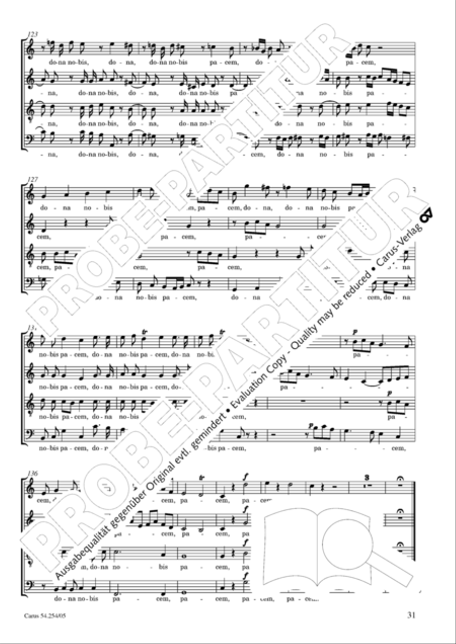 Missa Sancti Hieronymi 4-Part scores gallery preview page 32