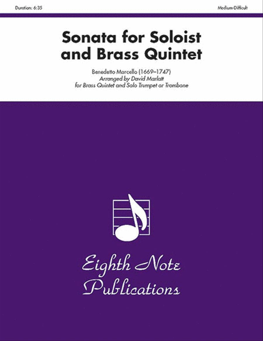 Sonata for Soloist and Brass Quintet Brass Quintet scores gallery preview page 1