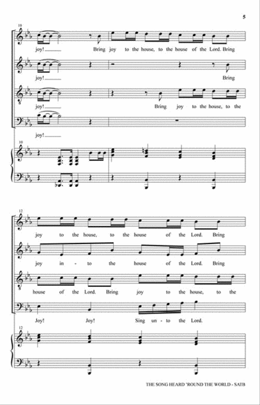 The Song Heard 'Round the World 4-Part scores gallery preview page 3