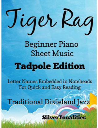 Book cover for Tiger Rag Beginner Piano Sheet Music 2nd Edition