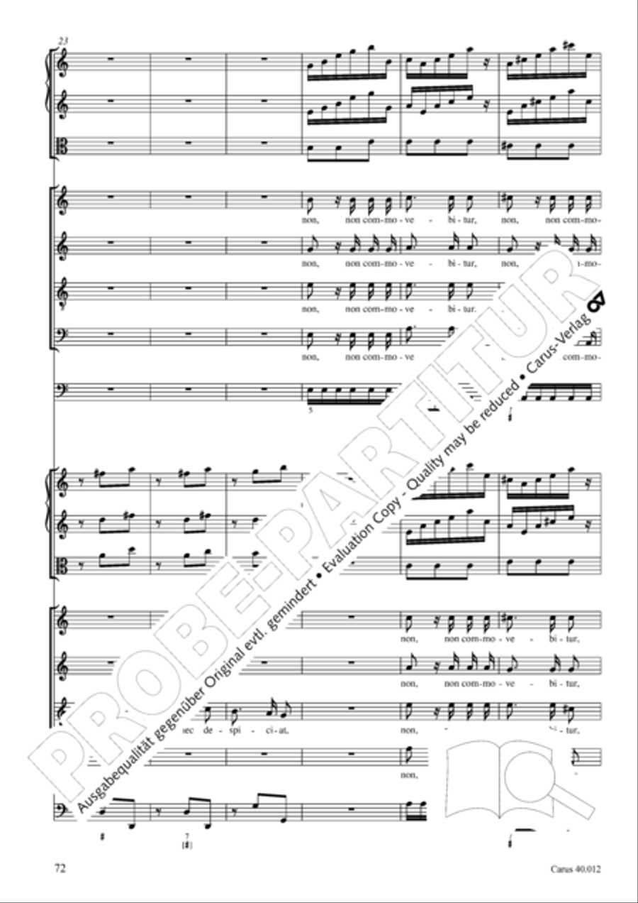 Beatus vir (How blest is he) Psalm 111 4-Part scores gallery preview page 73