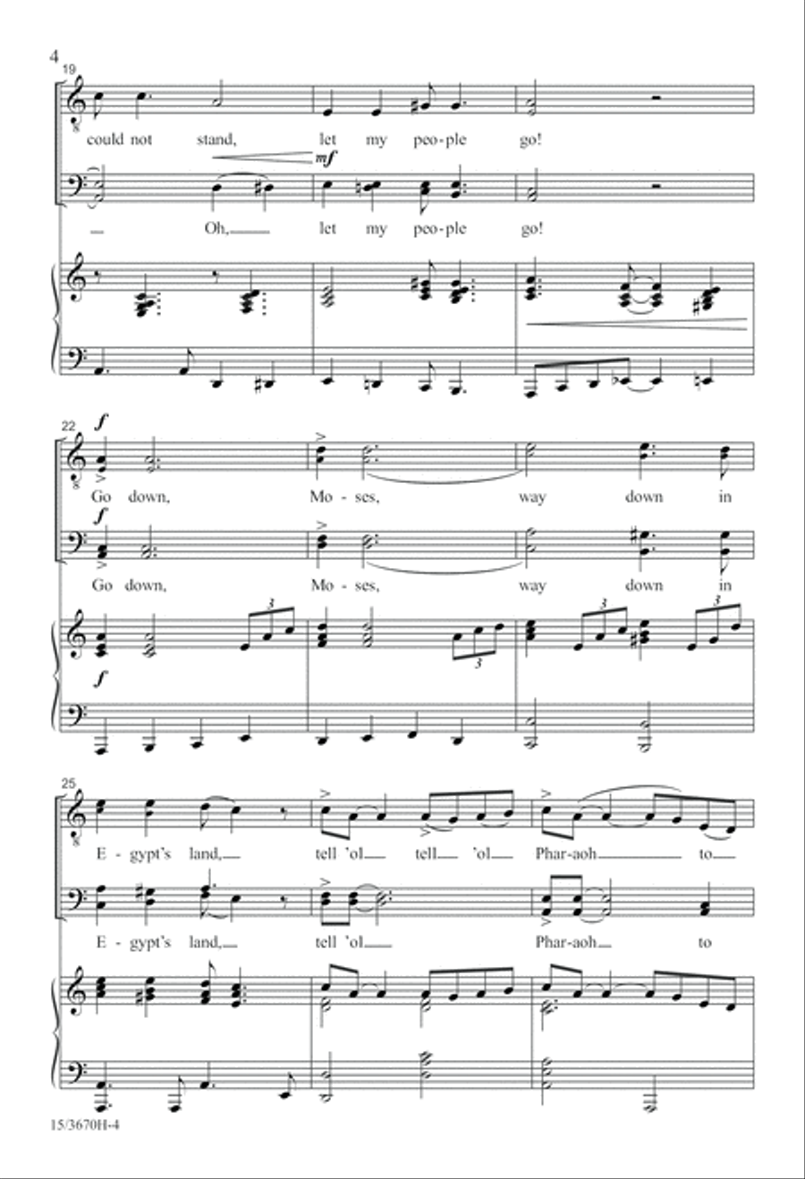 Go Down, Moses Go Down, Moses TTB scores gallery preview page 4