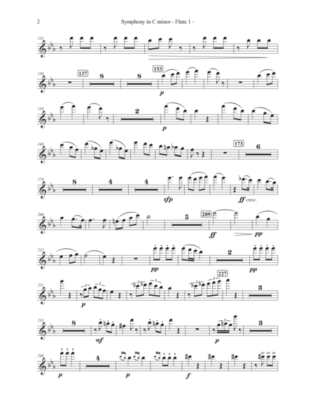 Symphony in C minor Movement I Parts