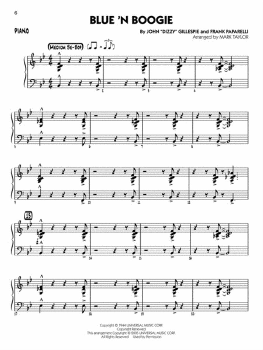 Jazz Classics - Piano Big Band scores gallery preview page 4
