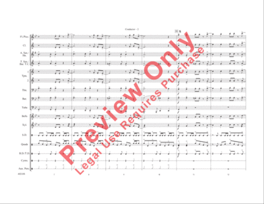Make Me Smile Make Me Smile Marching Band scores gallery preview page 3