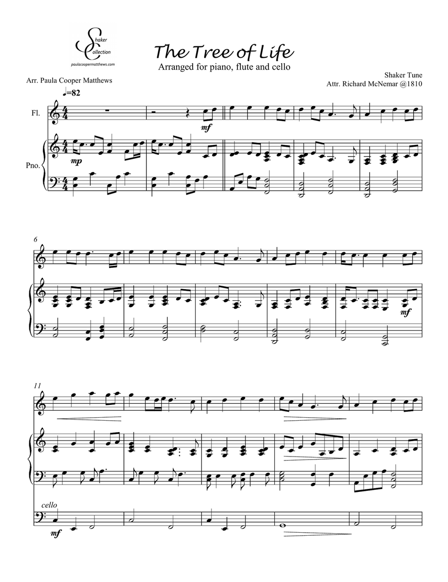 Tree of Life Tree of Life Small Ensemble scores gallery preview page 1