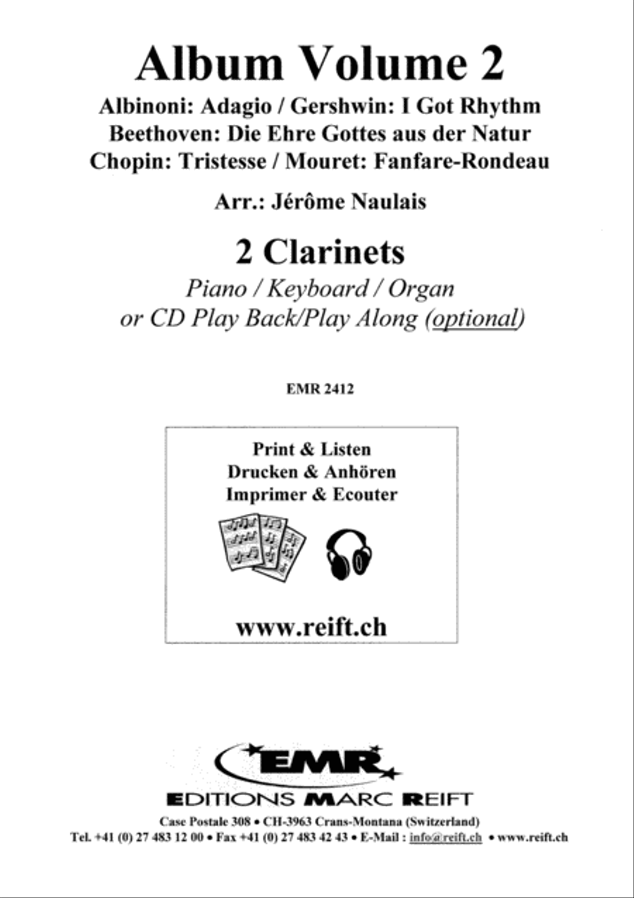 Album Volume 2 Clarinet Duet scores gallery preview page 2