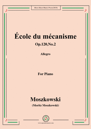 Duvernoy-École du mécanisme,Op.120,No.2,for Piano