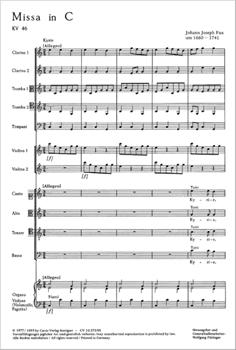 Mass in C Major 4-Part scores gallery preview page 2