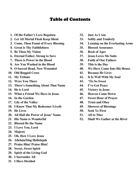 52 Selected Hymns for the Solo Performer - horn