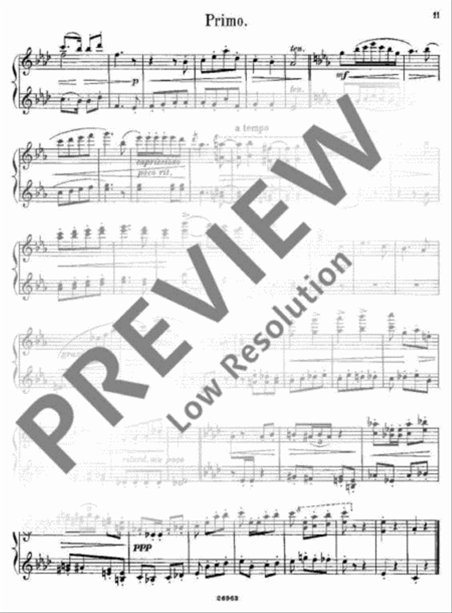 Couplet sans paroles Piano Duet scores gallery preview page 12