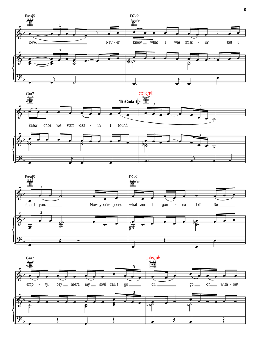 Love Piano, Vocal, Guitar scores gallery preview page 3