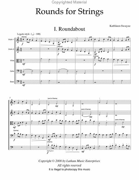 Rounds for Strings for String Orchestra - Score image number null