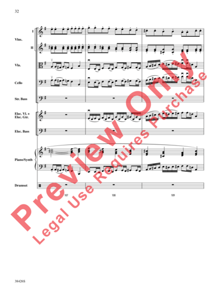 A Mad Russian's Christmas String Orchestra scores gallery preview page 33