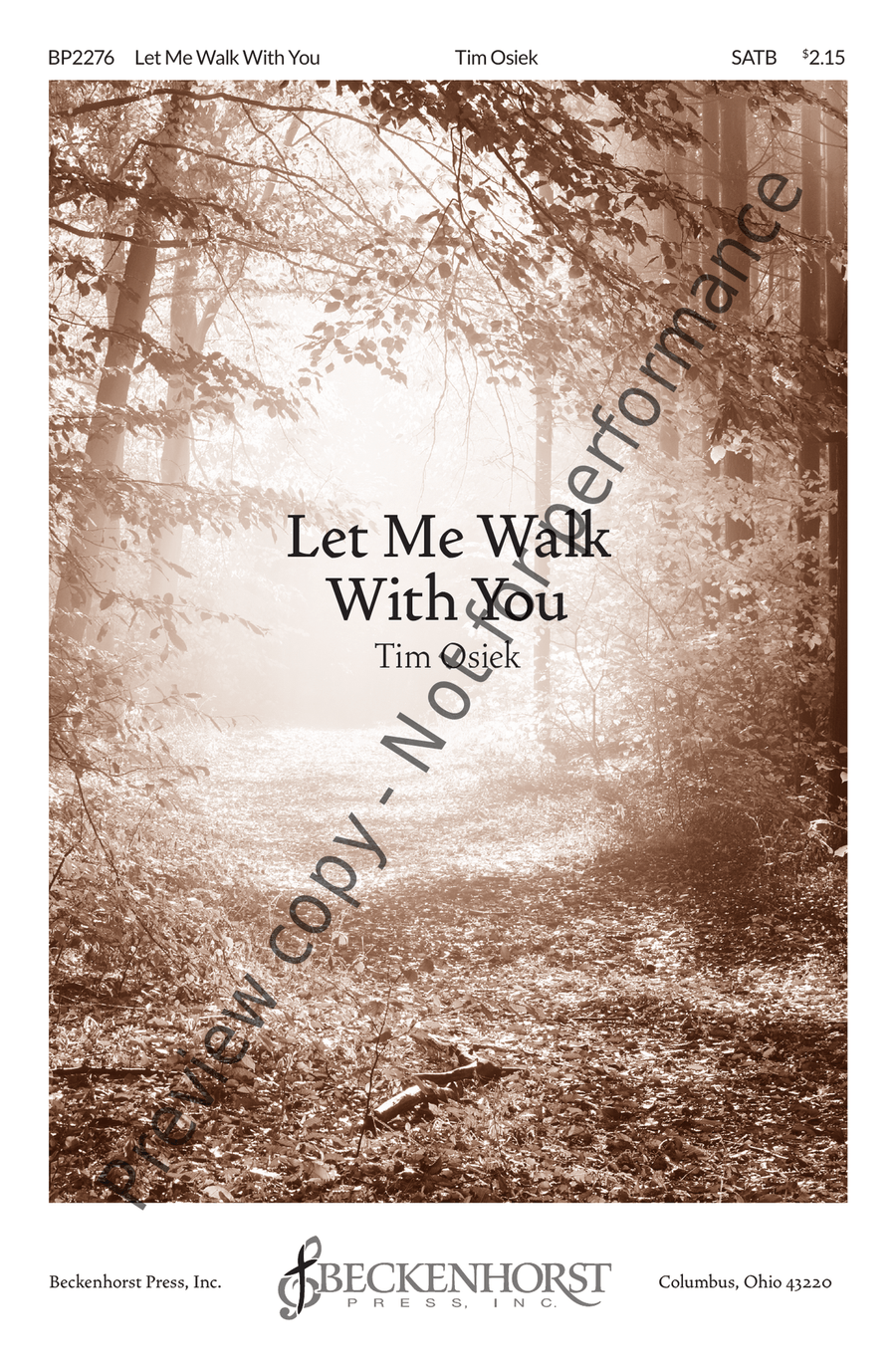Let Me Walk With You 4-Part scores gallery preview page 2
