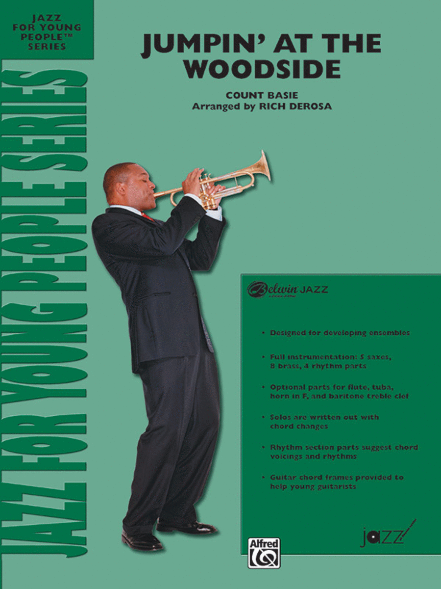 Jumpin' at the Woodside Jazz Ensemble scores gallery preview page 1
