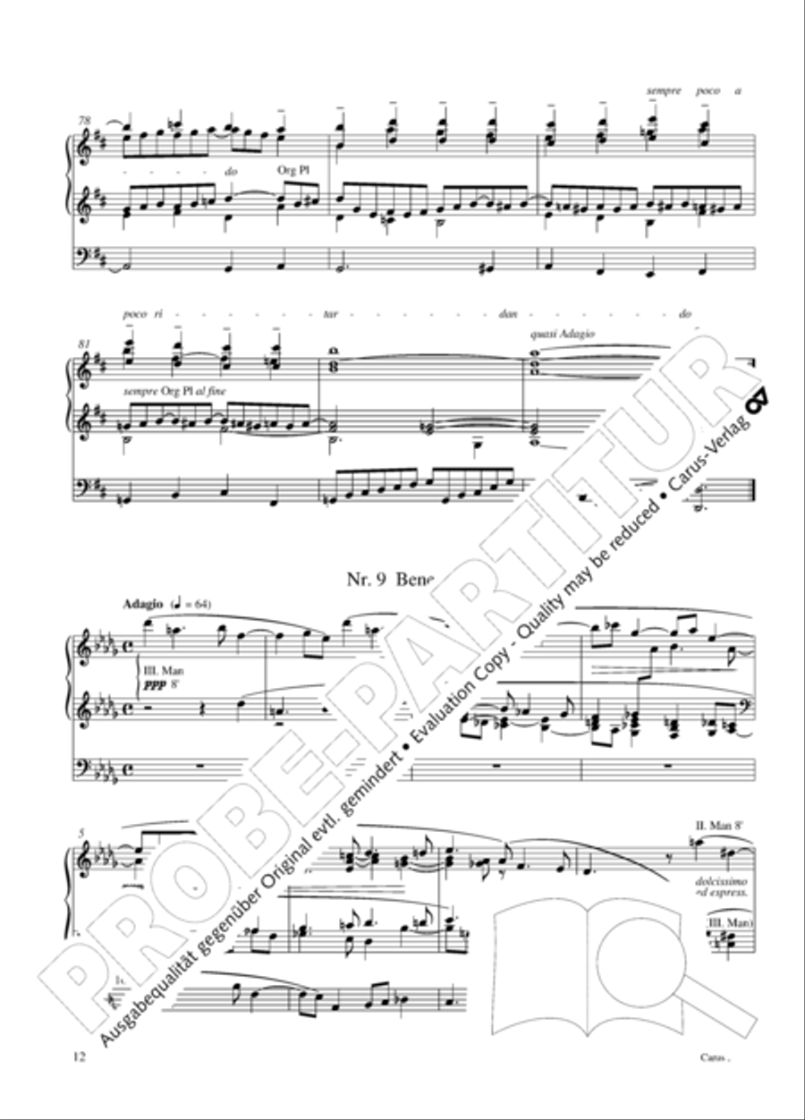 12 Stucke, Op. 59 Heft 2 12 Stucke, Op. 59 Heft 2 Organ Solo scores gallery preview page 12