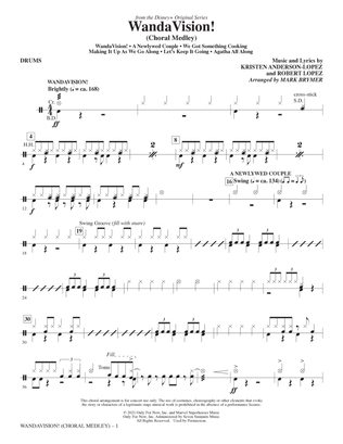WandaVision! (Choral Medley) (arr. Mark Brymer) - Drums