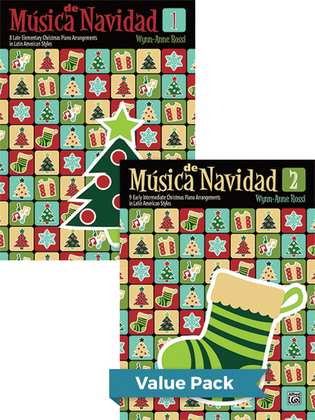 Book cover for Música de Navidad, Books 1 & 2 (Value Pack)