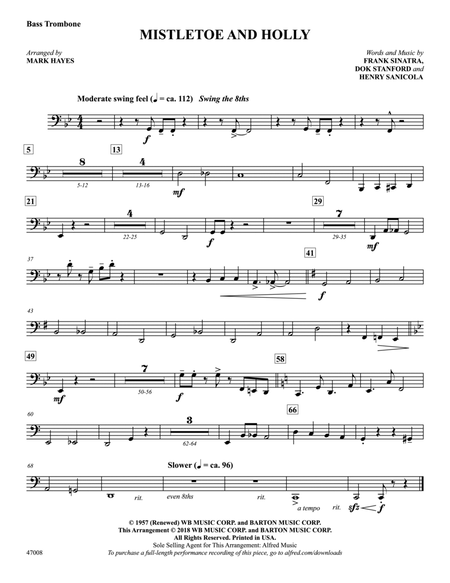 Mistletoe and Holly: Bass Trombone