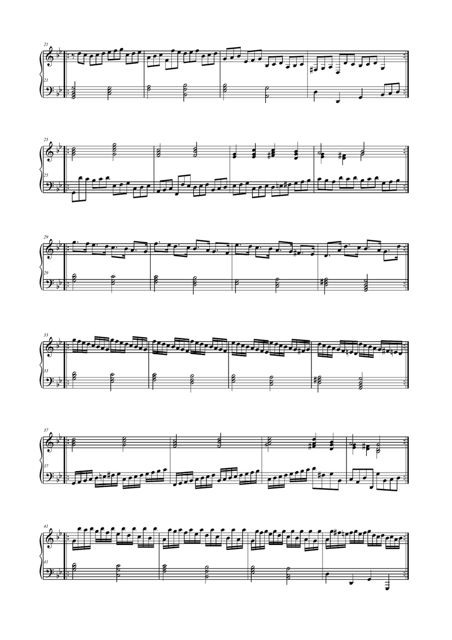 PASSACAGLIA - G. F. HANDEL Piano Solo scores gallery preview page 2