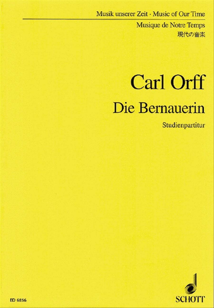 Die Bernauerin Die Bernauerin Orchestra scores gallery preview page 1