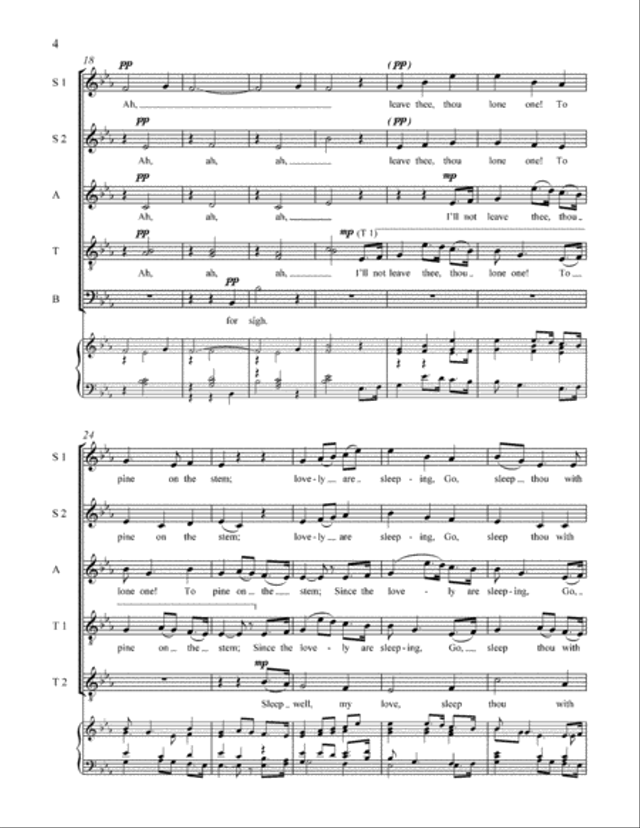 The Last Rose of Summer Divisi scores gallery preview page 4