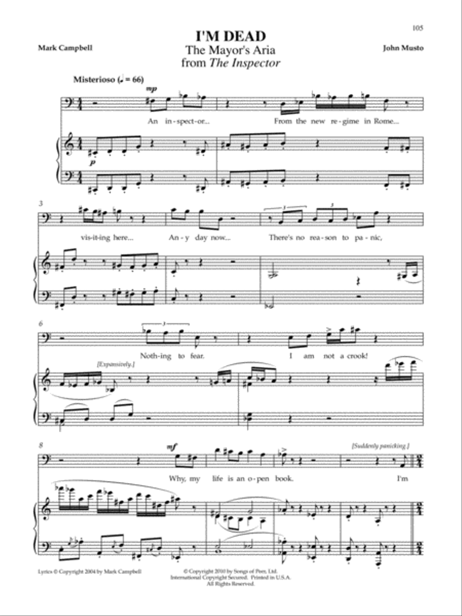 I'm Dead I'm Dead Voice scores gallery preview page 1
