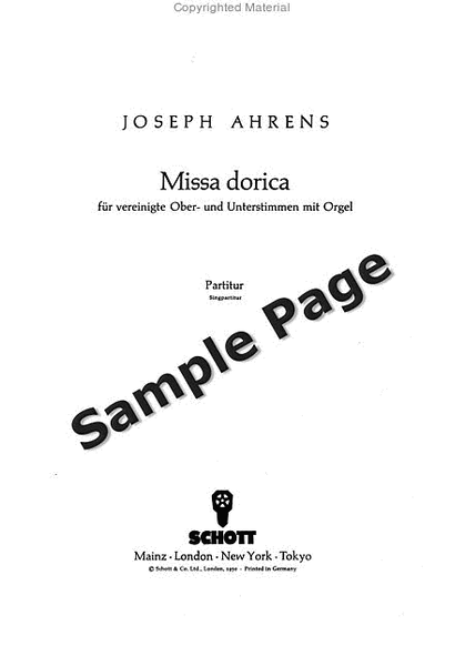 Missa Dorica Score