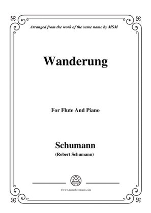 Book cover for Schumann-Wanderung,for Flute and Piano