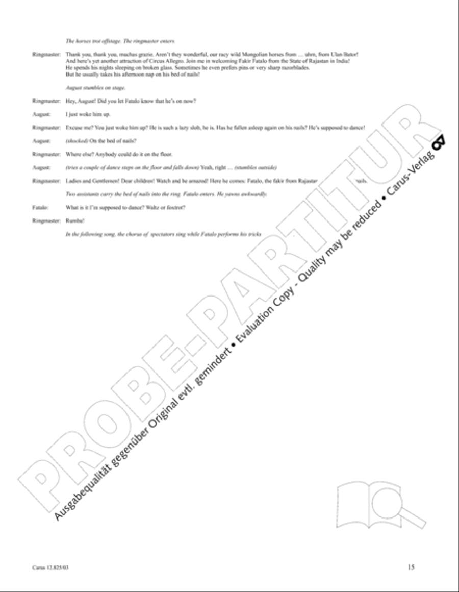 Circus Allegro Circus Allegro Choir scores gallery preview page 16