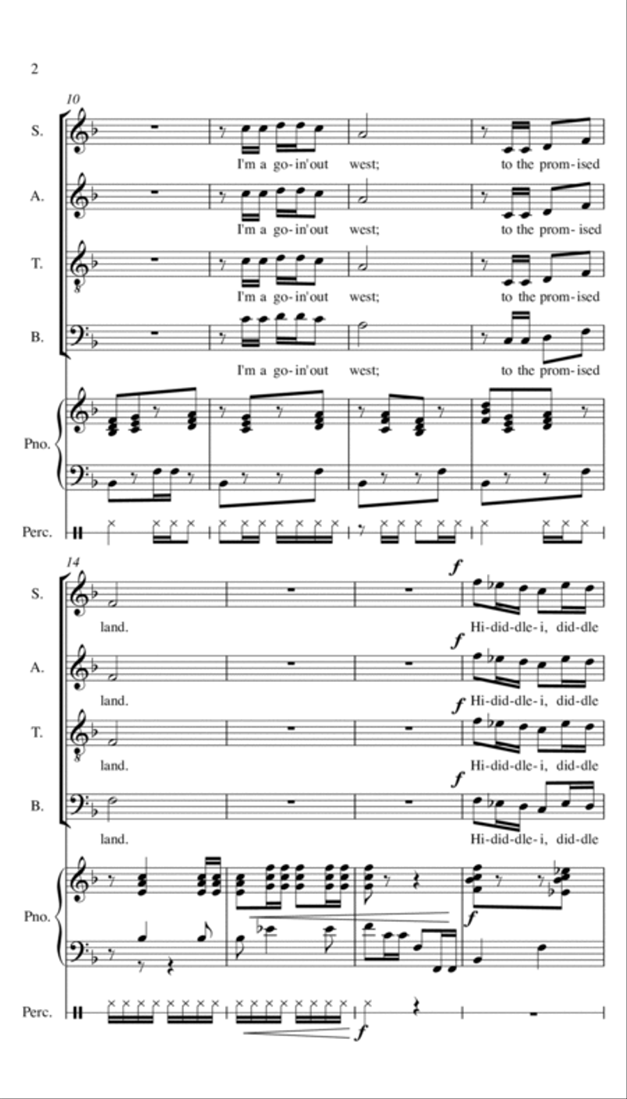 Follow Me Dearie Choir scores gallery preview page 2