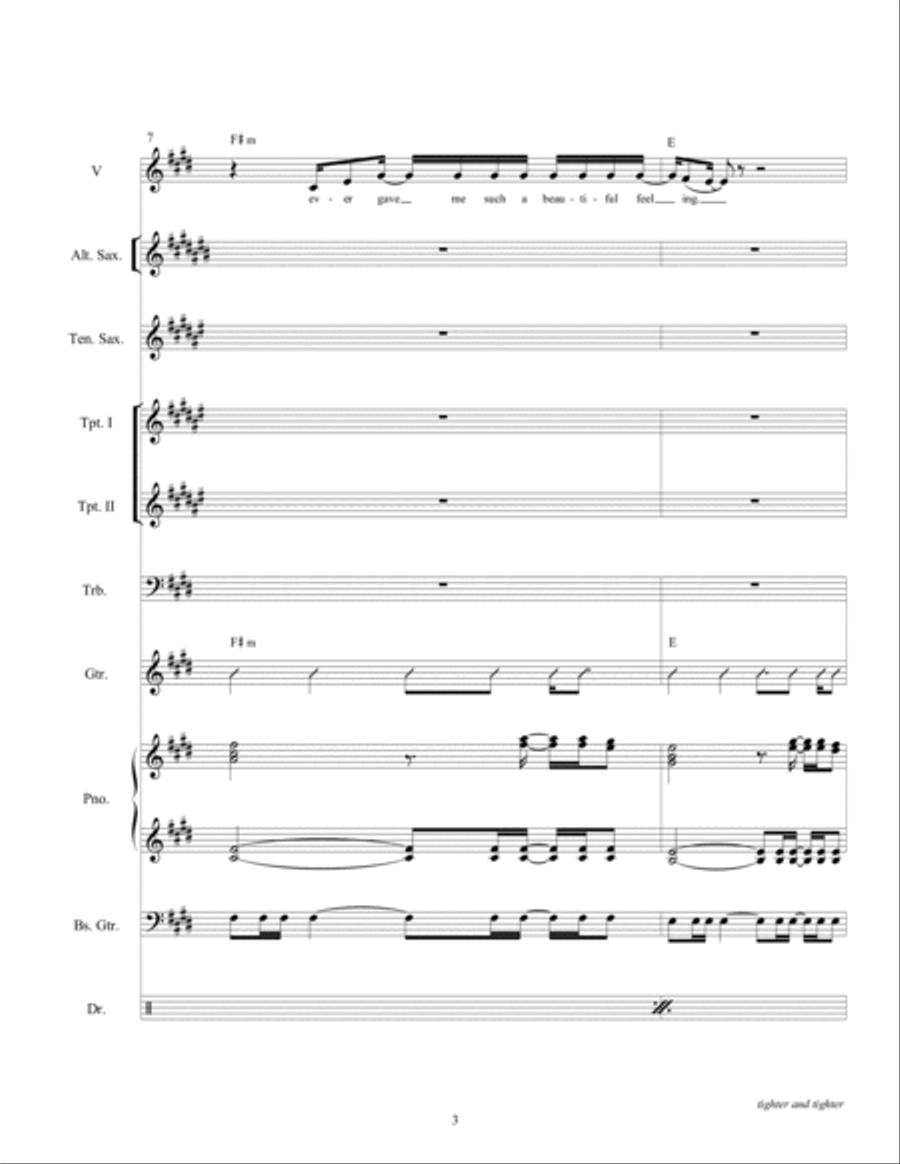 Tighter And Tighter Large Ensemble scores gallery preview page 5