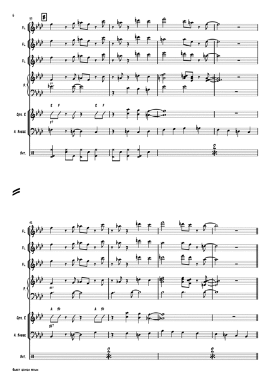 Sweet Georgia Brown Jazz Ensemble scores gallery preview page 6
