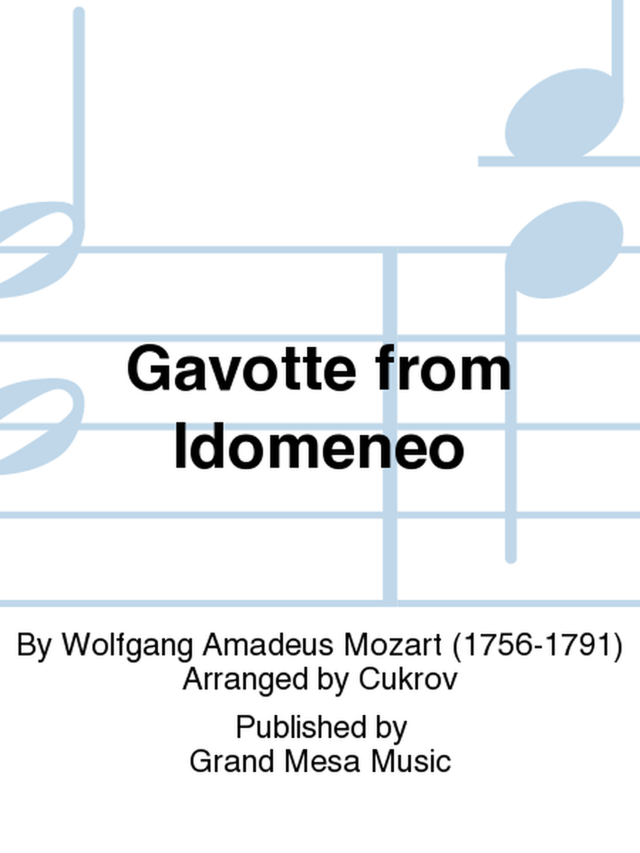 Gavotte from Idomeneo