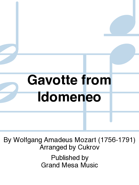 Gavotte from Idomeneo