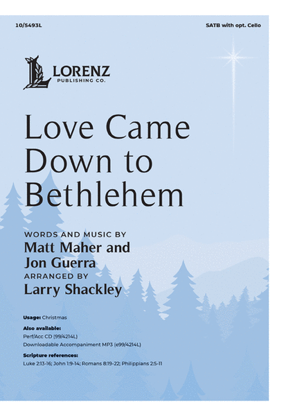 Love Came Down to Bethlehem image number null