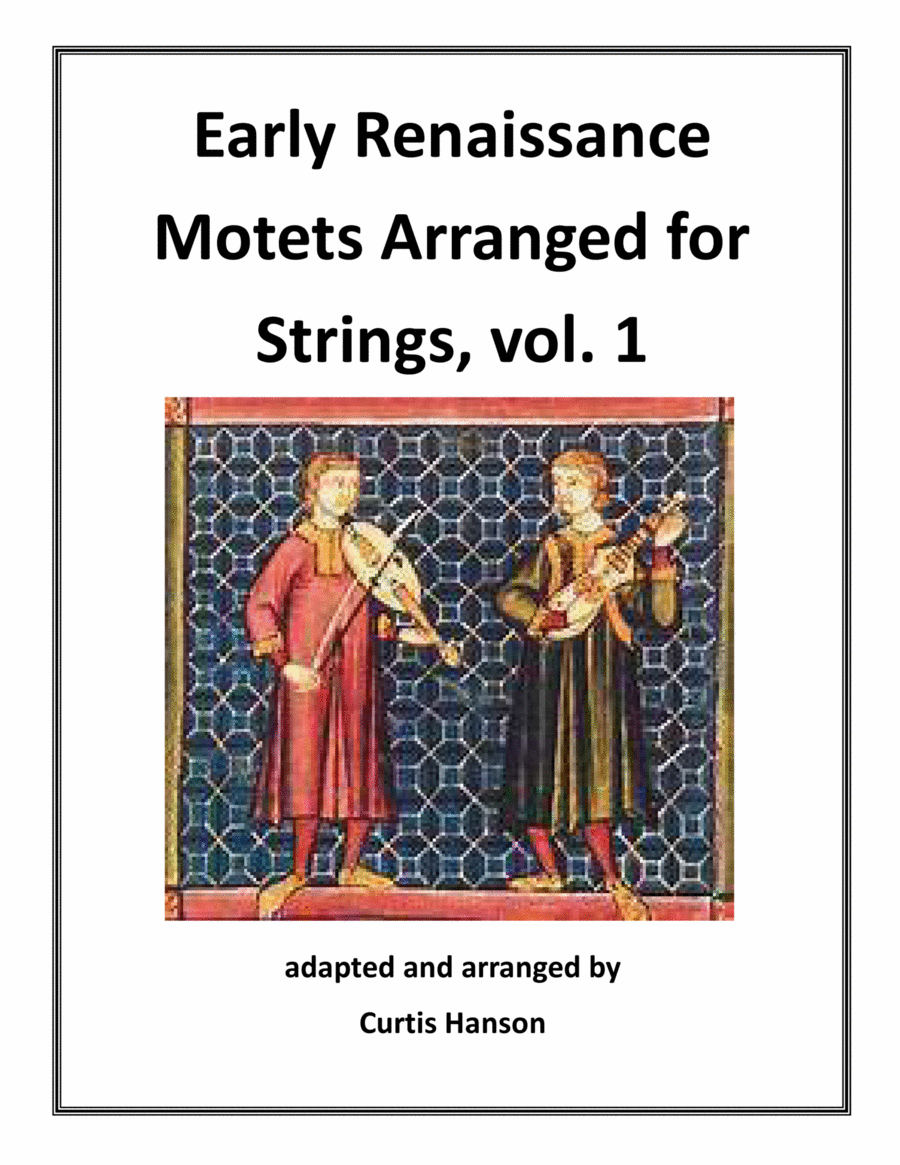 Early Renaissance Motets Arranged for Strings, vol. 1 String Orchestra scores gallery preview page 1