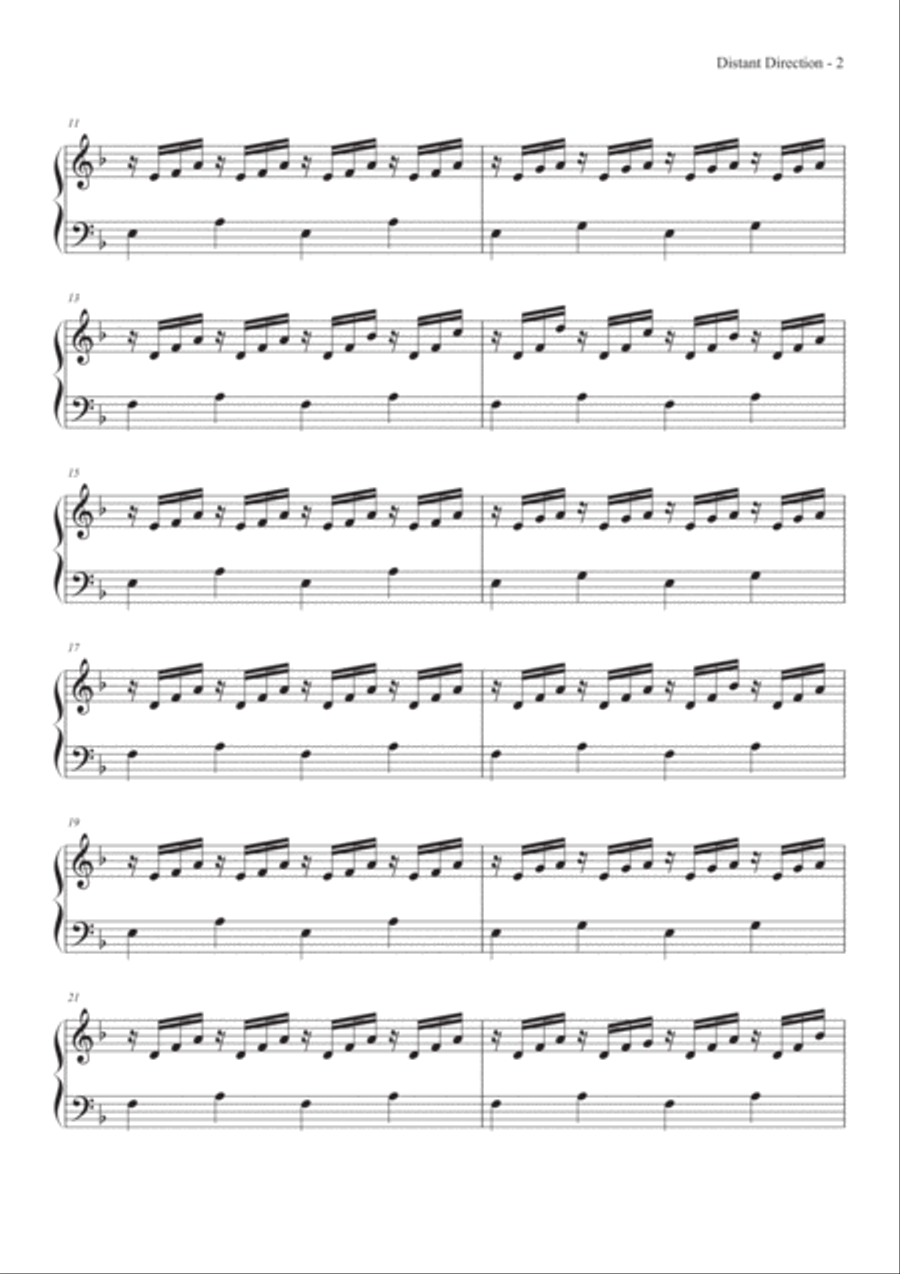 Distant Direction Distant Direction Piano Solo scores gallery preview page 4